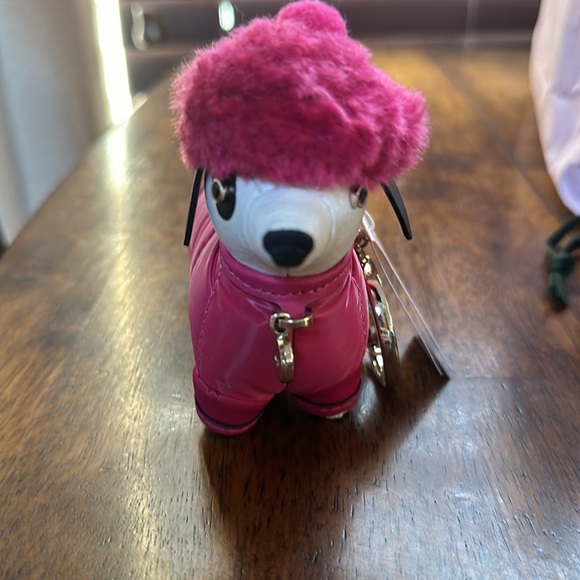 Kate Spade Claude Festive Dog Key Chain - Picture 2 of 7